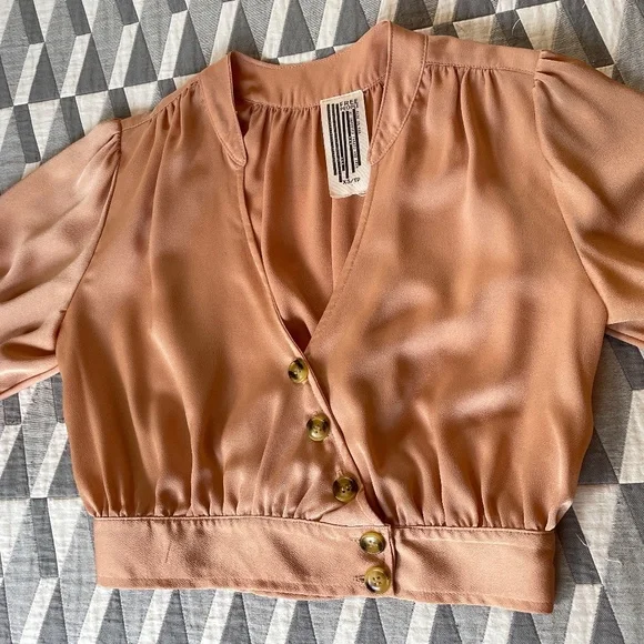 Silky Free People Blouse - Picture 8 of 13